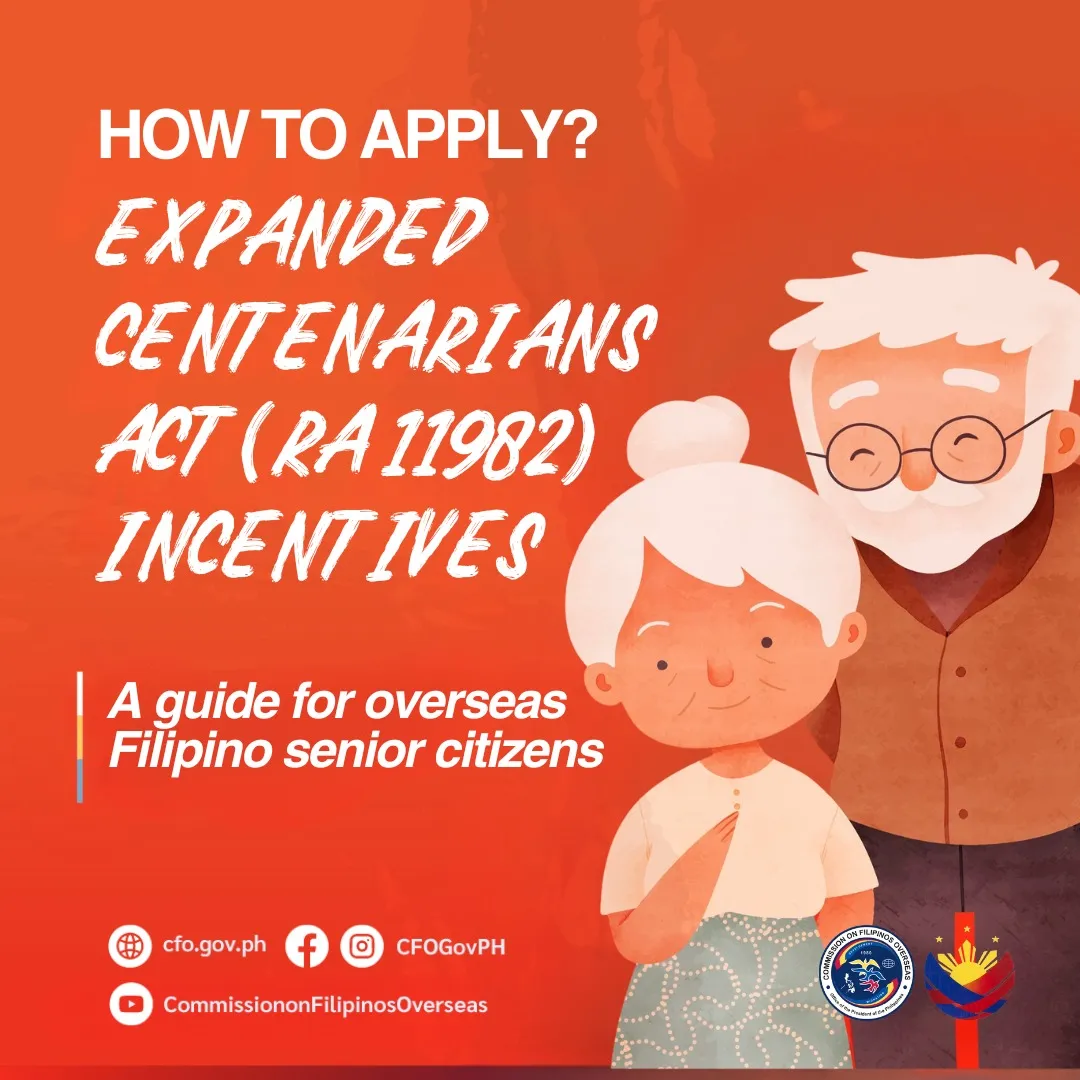 Expanded Centenarians Act for Overseas Filipino Senior Citizens